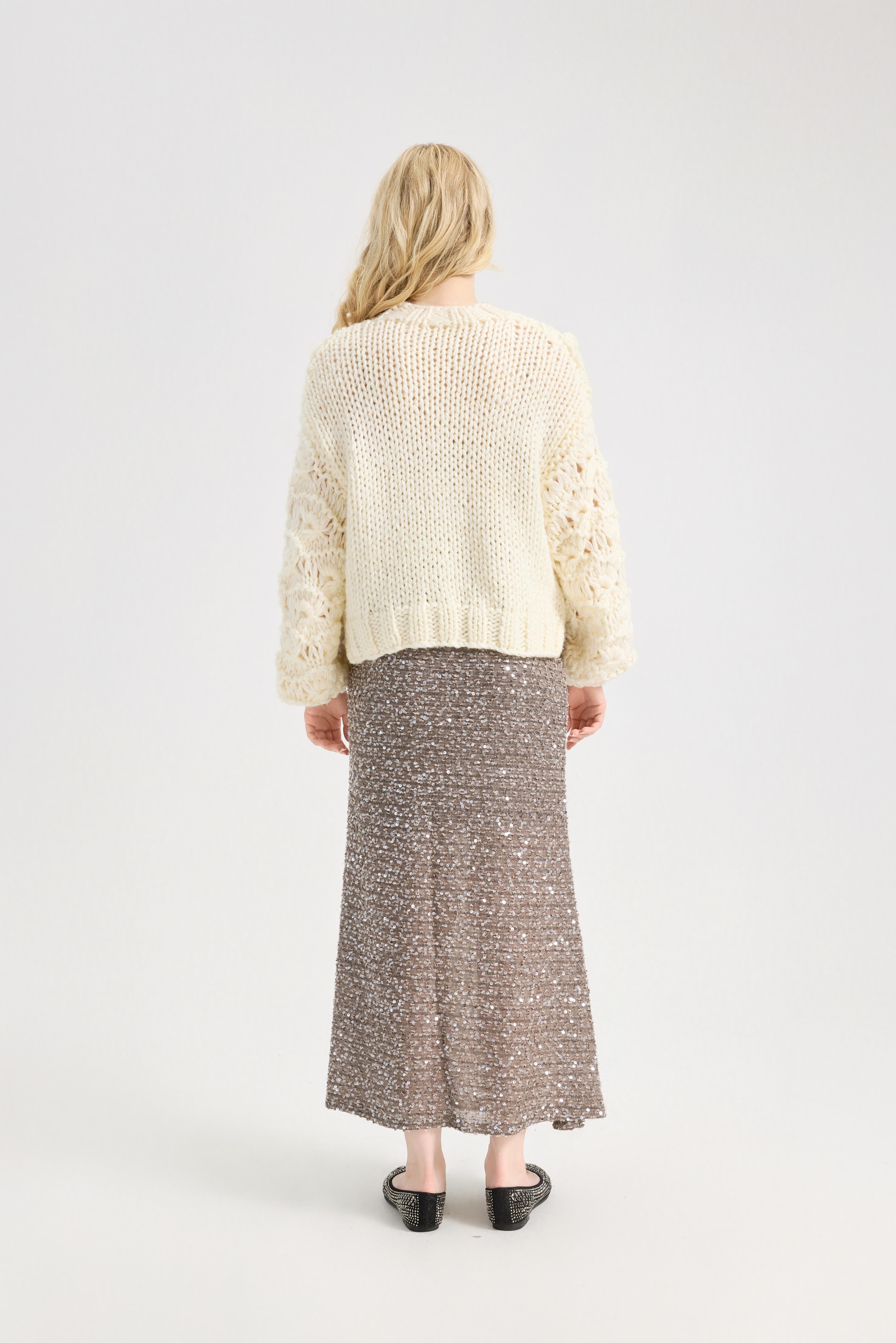 Sweaters for Women Trendy Crewneck Long Sleeve  Sweater Tops Fall 2025 Chunky Cable Knit Pullover Sweaters