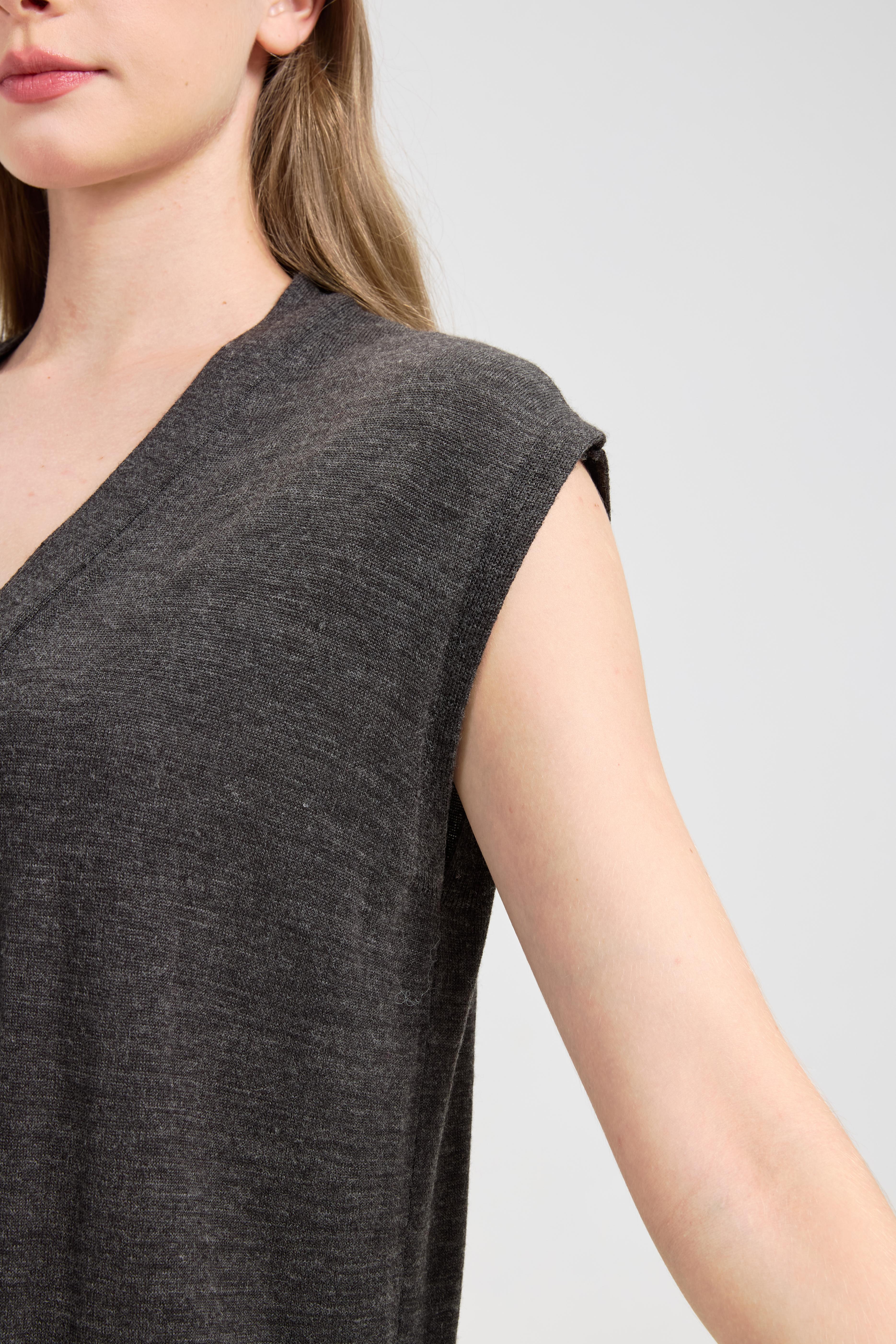 Sweater Tunic Dresses - Loose Fitting Fake Neck for Casual Fall Winter