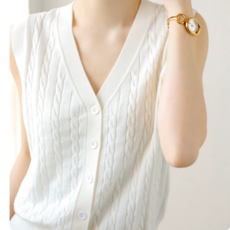 How to choose a reliable women's v-neck cable knit sweater vest manufacturer?