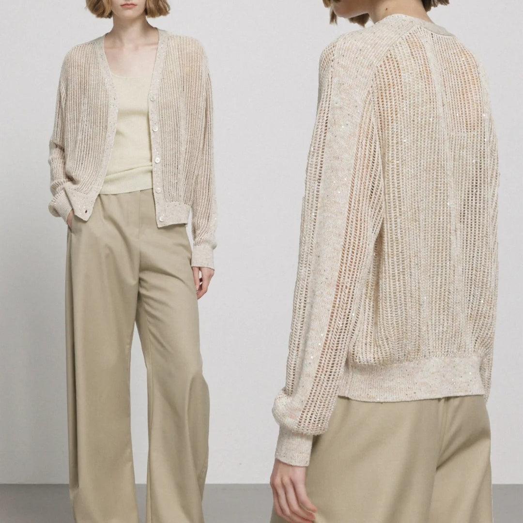 What Is an Open Stitch Sweater in Cotton Blend