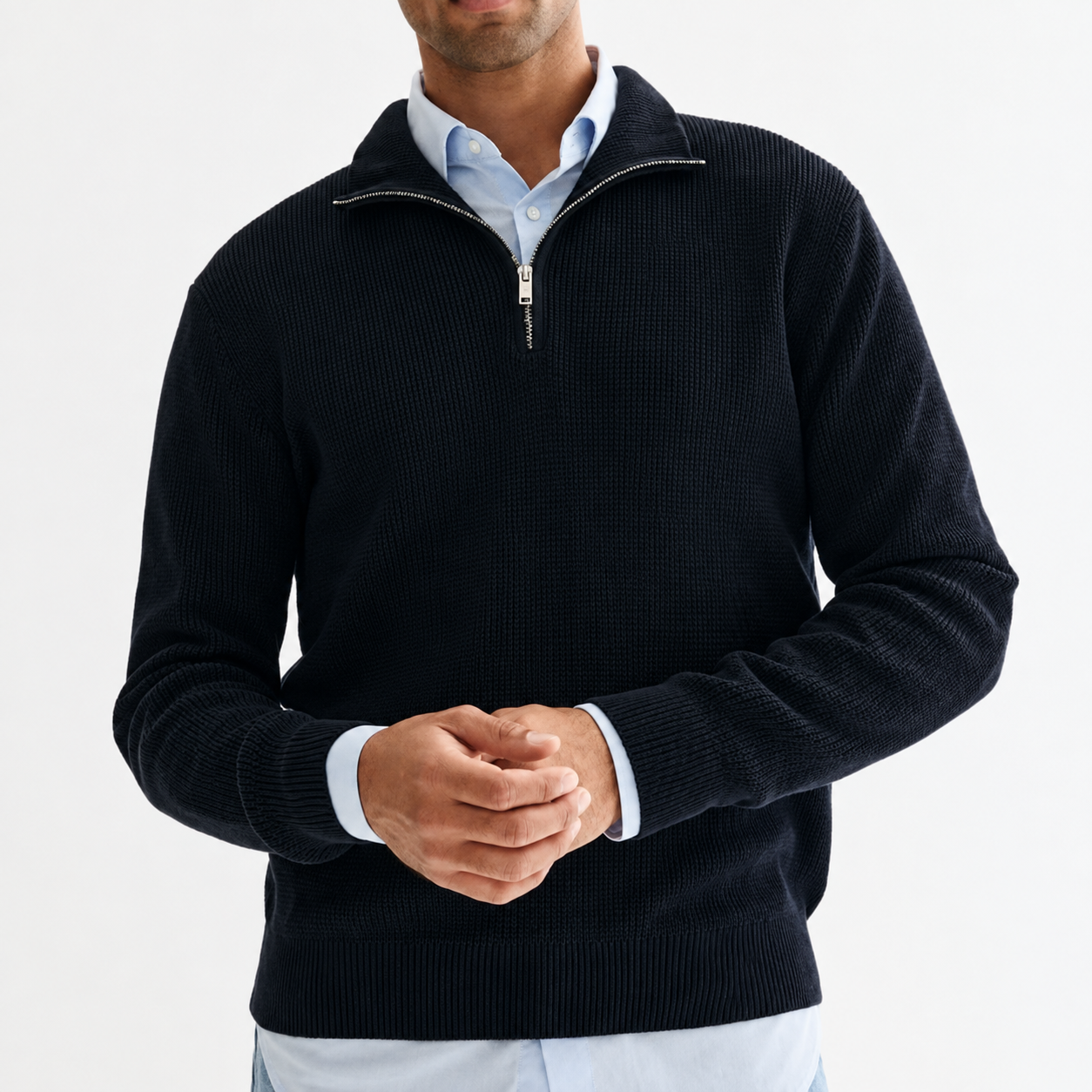 Men's Quarter-Zip Sweaters Manufacturer in China