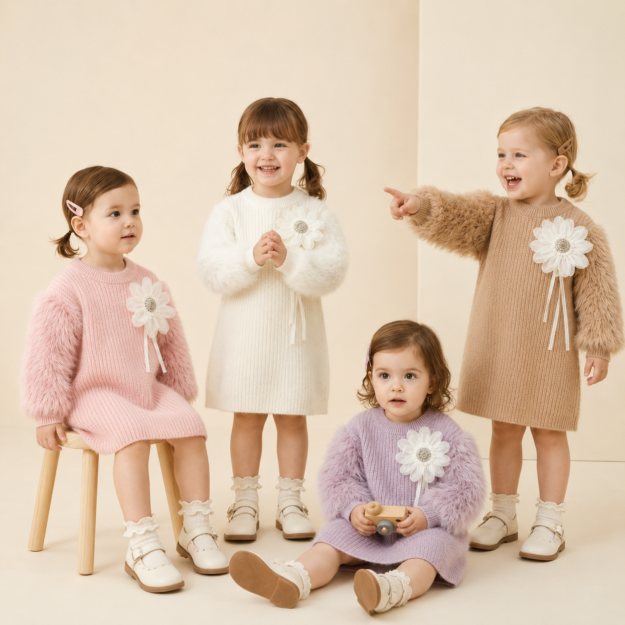 Private Label Girls' Sweater Dresses: Build Your Own Kidswear Brand