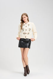 Women's Embroidered Cardigan Sweater