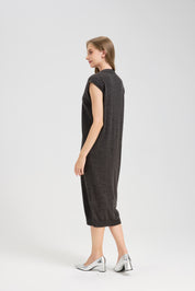 Tunic Fake Neck Sweater Dress For Women