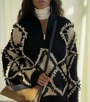 Women’s Pullover Sweater with Zipper