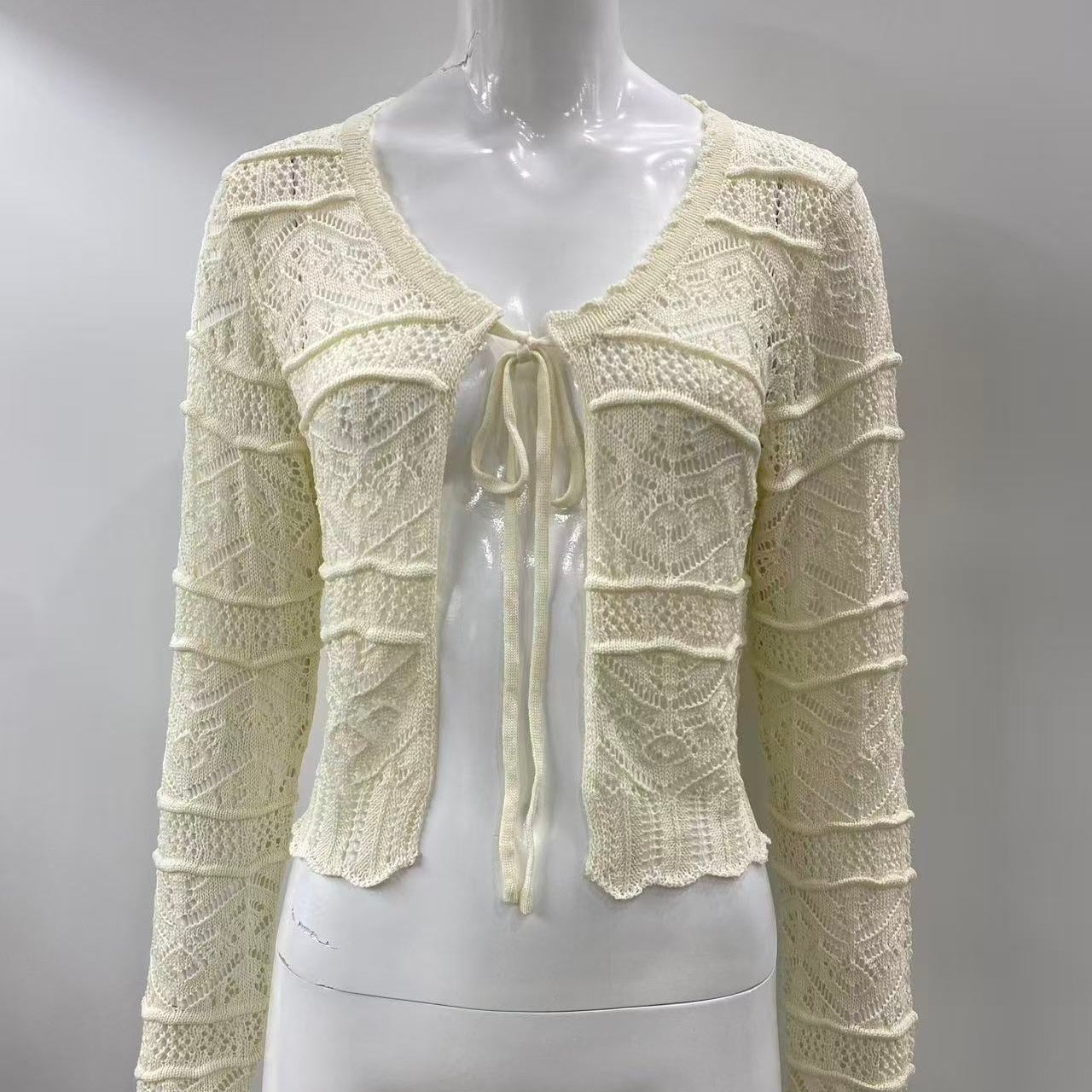 Hand Crochet Knit Cardigan