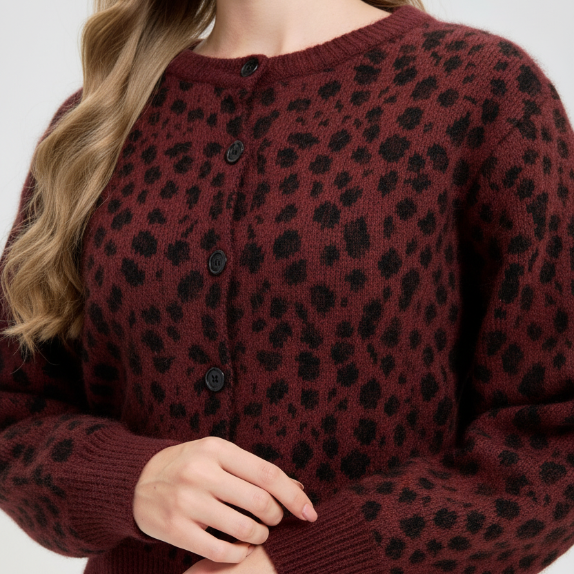 Burgundy Cardigan